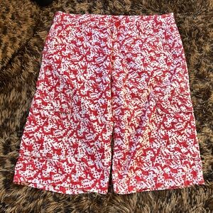 OluKai Red and White Men's Shorts